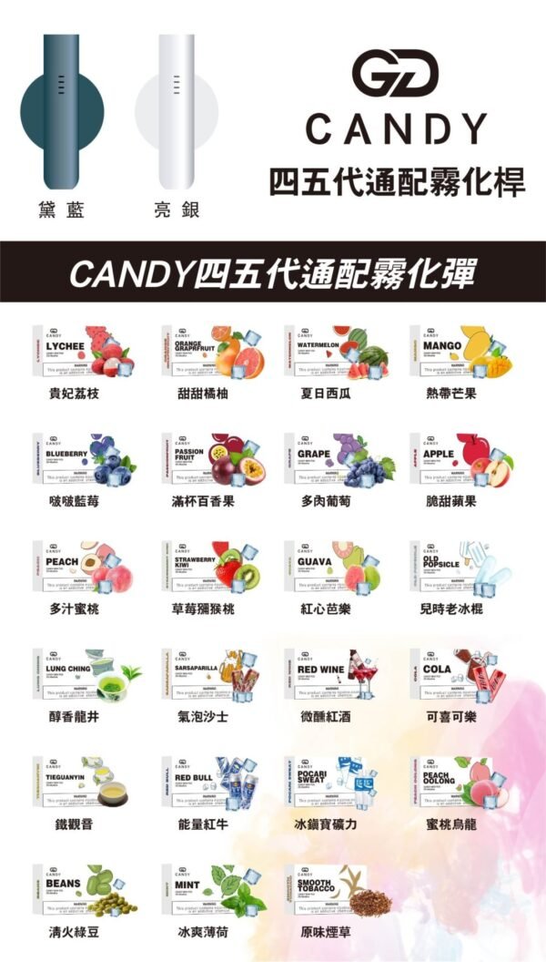 【Candy五代煙彈】Candy煙彈/散裝單顆/通用於悅刻四代及五代主機