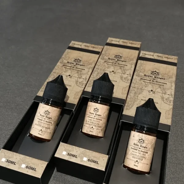 美國進口的Royal Knight皇家騎士30ml小煙油系列。